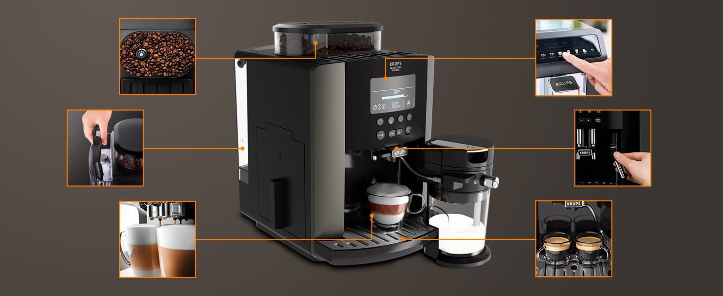 Krups Quattro Force Arabica Latte EA819E 1