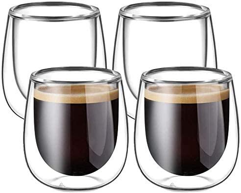 Taza de vidrio vasos espresso