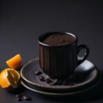cafe con chocolate y naranja