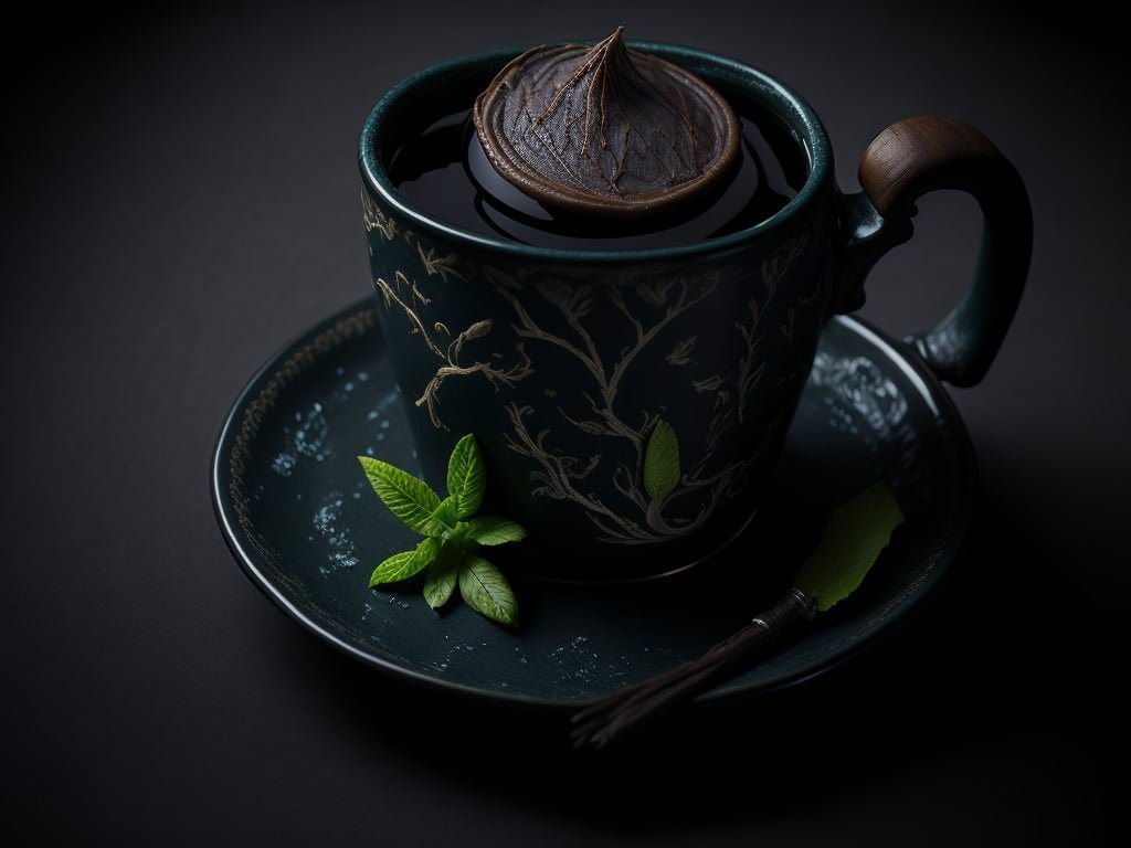 cafe con menta y chocolate