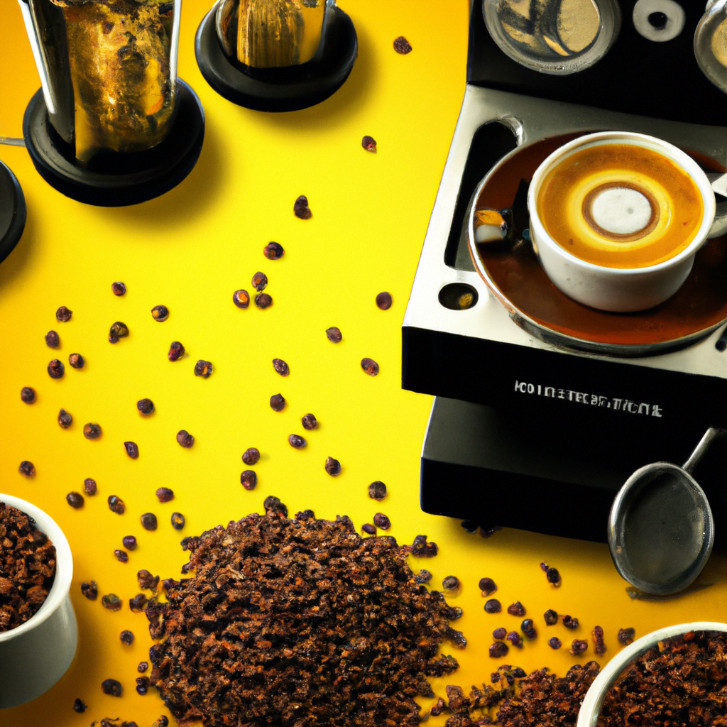 fotografia sobre almacenamiento para portada de la categoria mantenimiento en una pagina web sobre cafe expresso y utiliza mucho el color oro b89634 magazine worthy beautiful realistic high 1