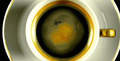 fotografia sobre cafe americano para portada de la categoria mantenimiento en una pagina web sobre cafe expresso y utiliza mucho el color oro b89634 y en menor medida black 000000 y el blanco 1