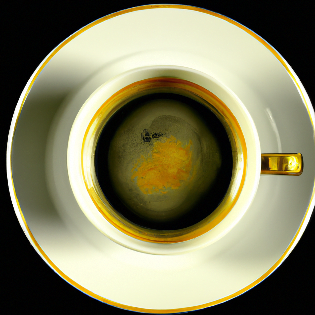 fotografia sobre cafe americano para portada de la categoria mantenimiento en una pagina web sobre cafe expresso y utiliza mucho el color oro b89634 y en menor medida black 000000 y el blanco 1