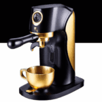 fotografia sobre como ahorrar dinero al comprar un distribuidor de cafe expresso para portada de una categoria en una pagina web sobre cafe y cafe expresso y utiliza mucho el color oro b89634 1