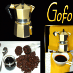 fotografia sobre como preparar un cafe con sabor a chocolate con una cafetera moka de salud y beneficios para portada de una categoria en una pagina web sobre cafe y cafe expresso y utiliza m
