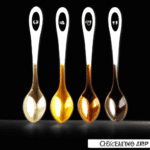 fotografia sobre cucharas medidoras el secreto para una extraccion perfecta en tu maquina de cafe para portada de una categoria en una pagina web sobre cafe y cafe expresso y utiliza mucho el color o