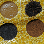 fotografia sobre filtros de cafe como influyen en la textura de tu expresso para portada de una categoria en una pagina web sobre cafe y cafe expresso y utiliza mucho el color oro b89634 y