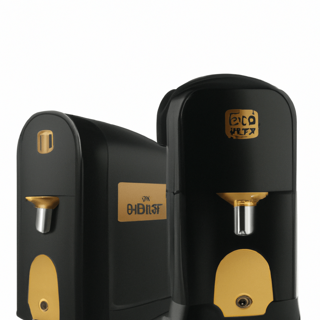 fotografia sobre los distribuidores de cafe expresso mas faciles de usar y limpiar para portada de una categoria en una pagina web sobre cafe y cafe expresso y utiliza mucho el color oro b89634 y e