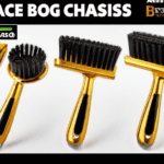 fotografia sobre los mejores cepillos de limpieza para tu maquina de cafe expresso para portada de una categoria en una pagina web sobre cafe y cafe expresso y utiliza mucho el color oro b89634 y e