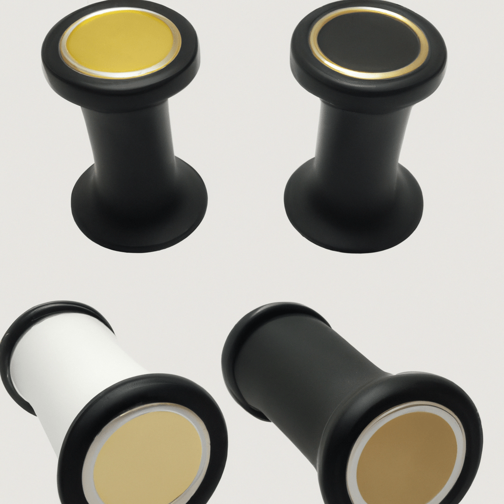 fotografia sobre los tamper mas economicos y efectivos para tu maquina de cafe para portada de una categoria en una pagina web sobre cafe y cafe expresso y utiliza mucho el color oro b89634 y en me