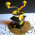 fotografia sobre molinillos de cafe como ajustar la molienda para diferentes tipos de cafe para portada de una categoria en una pagina web sobre cafe y cafe expresso y utiliza mucho el color o