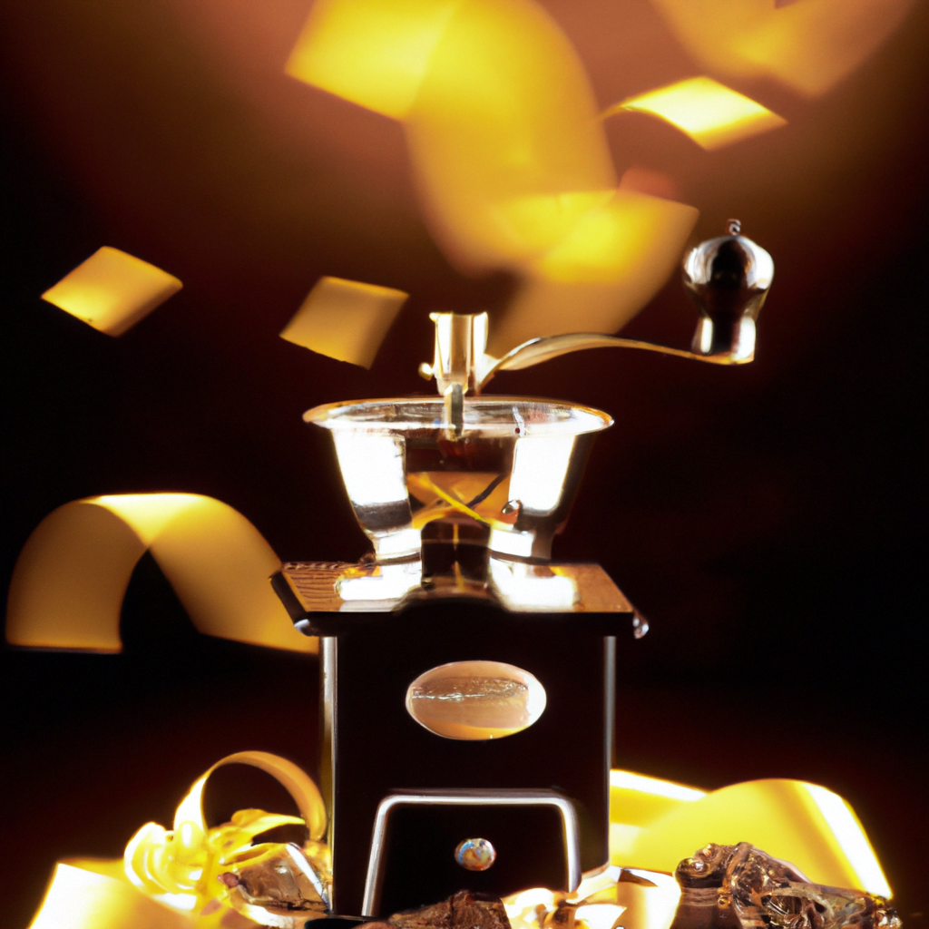 fotografia sobre molinillos de cafe la importancia de la molienda en el espresso para portada de una categoria en una pagina web sobre cafe y cafe expresso y utiliza mucho el color oro b89634 y en