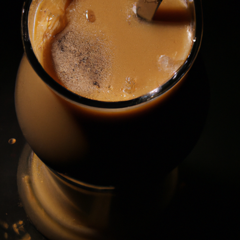 fotografia sobre cafe con especias de caramelo y vainilla una bebida dulce y suave para los golosos para portada de una categoria en una pagina web sobre cafe y cafe expresso y utiliza mucho el color