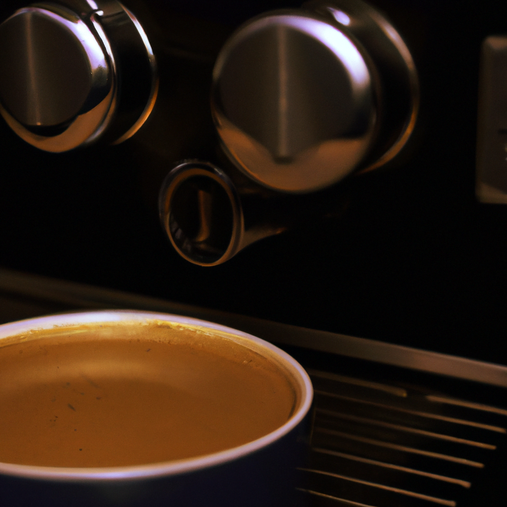 fotografia sobre como calibrar tu maquina de cafe para un cafe mas fuerte o mas suave para portada de una categoria en una pagina web sobre cafe y cafe expresso y utiliza mucho el color oro b89634