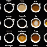 fotografia sobre como elegir el tueste adecuado para tu cafe expresso para portada de una categoria en una pagina web sobre cafe y cafe expresso y utiliza mucho el color oro b89634 y en meno