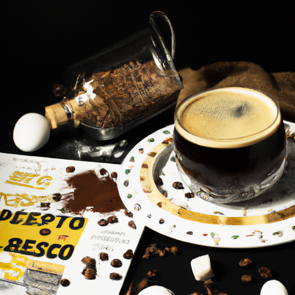 fotografia sobre como hacer un cafe irlandes sin alcohol para portada de una categoria en una pagina web sobre cafe y cafe expresso y utiliza mucho el color oro b89634 y en menor medida el color bl