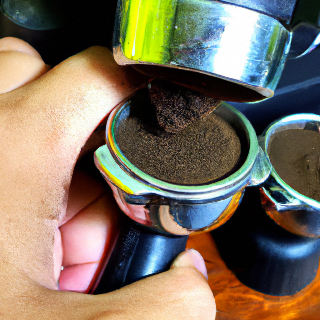 fotografia sobre como limpiar la valvula de tu maquina de cafe expresso para portada de una categoria en una pagina web sobre cafe y cafe expresso y utiliza mucho el color oro b89634 y en me