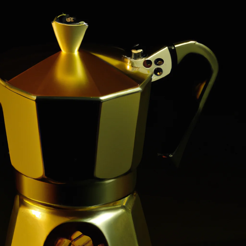 fotografia sobre como preparar cafe turco en una cafetera italiana para portada de una categoria en una pagina web sobre cafe y cafe expresso y utiliza mucho el color oro b89634 y en menor medida e