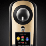 fotografia sobre como reemplazar el termostato en tu maquina de cafe expresso para portada de una categoria en una pagina web sobre cafe y cafe expresso y utiliza mucho el color oro b89634 y en men