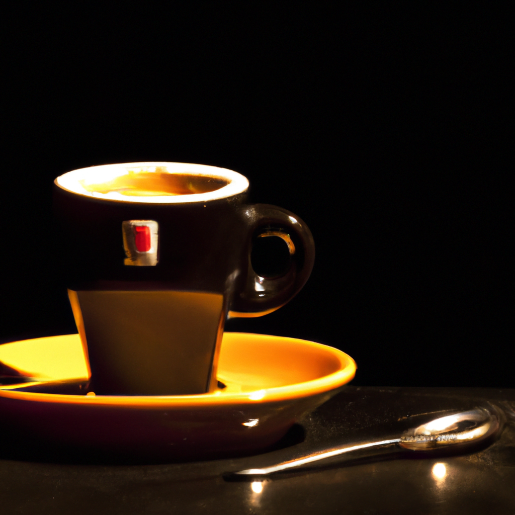 fotografia sobre el arte del cafe expresso en las cafeterias emblematicas de espana para portada de una categoria en una pagina web sobre cafe y cafe expresso y utiliza mucho el color oro b89634 y