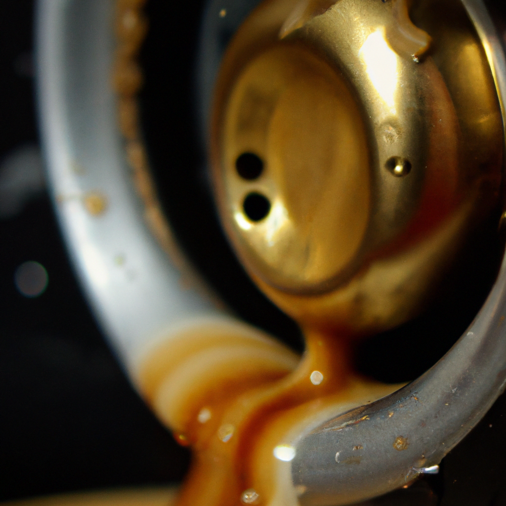fotografia sobre la relacion entre lubricacion y sabor en tu cafetera espresso para portada de una categoria en una pagina web sobre cafe y cafe expresso y utiliza mucho el color oro b89634 y en me