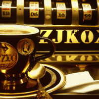 fotografia sobre la tradicion del cafe en las cafeterias emblematicas de san sebastian para portada de una categoria en una pagina web sobre cafe y cafe expresso y utiliza mucho el color oro b89634