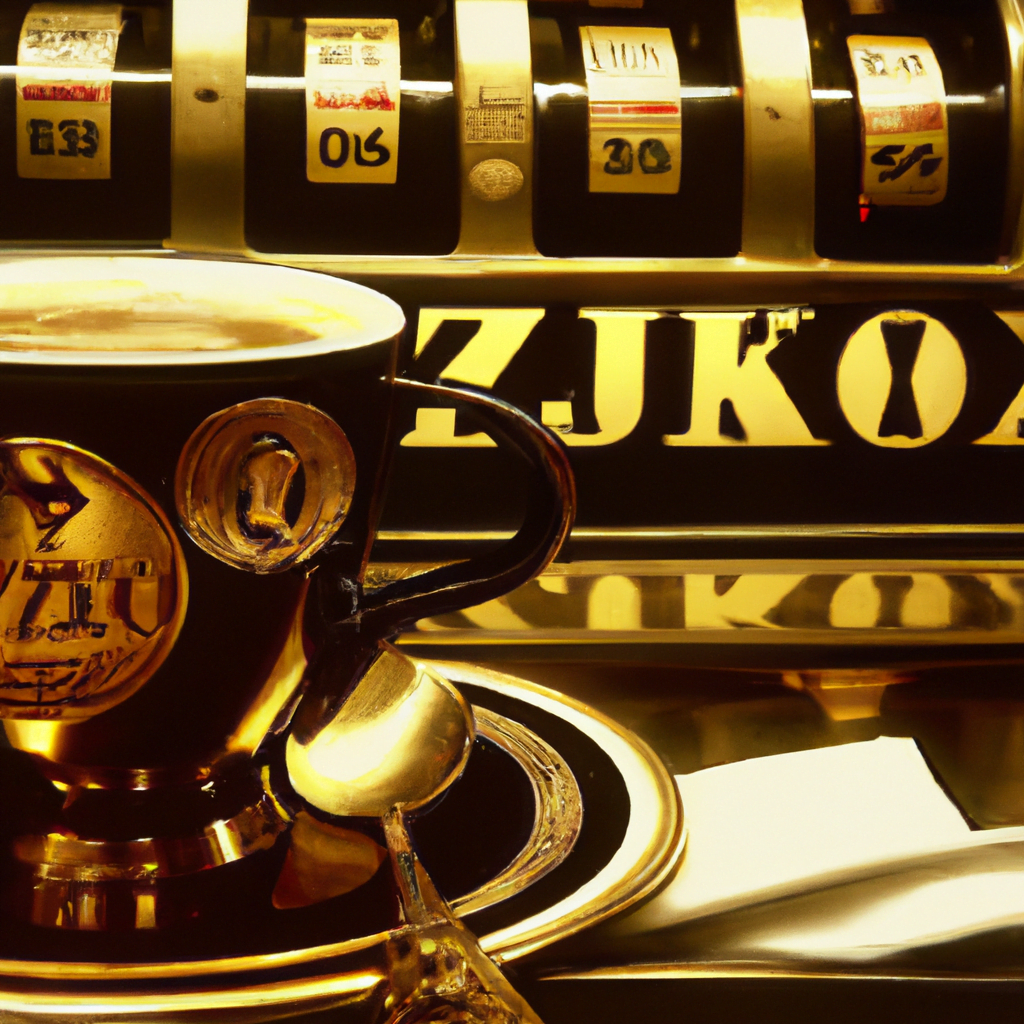 fotografia sobre la tradicion del cafe en las cafeterias emblematicas de san sebastian para portada de una categoria en una pagina web sobre cafe y cafe expresso y utiliza mucho el color oro b89634