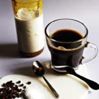 fotografia sobre los errores mas comunes al preparar un cafe americano para portada de una categoria en una pagina web sobre cafe y cafe expresso y utiliza mucho el color oro b89634 y en menor medi