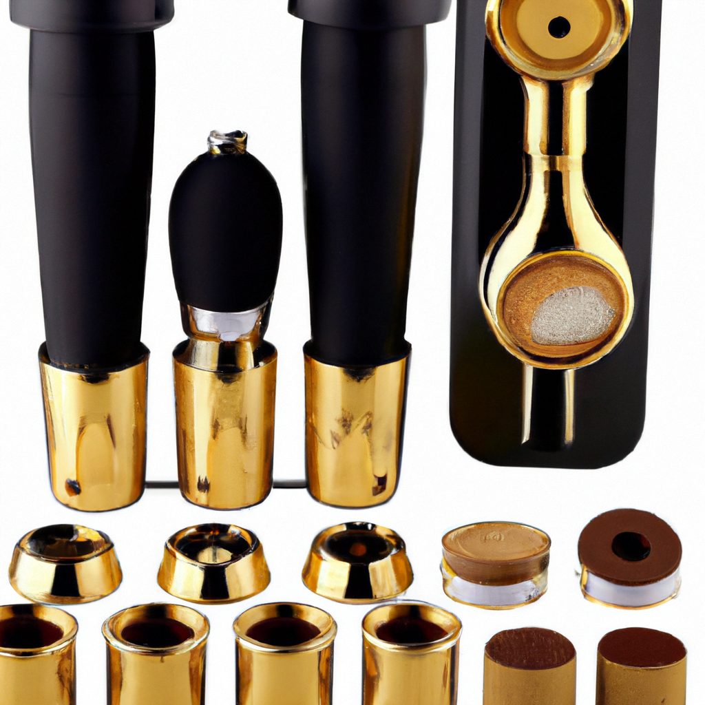 fotografia sobre los mejores accesorios para tu maquina de espresso en la cata de cafe para portada de una categoria en una pagina web sobre cafe y cafe expresso y utiliza mucho el color oro b89634