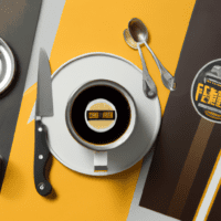 fotografia sobre los mejores acompanamientos para un cafe americano para portada de una categoria en una pagina web sobre cafe y cafe expresso y utiliza mucho el color oro b89634 y en menor medida