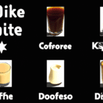 fotografia sobre los mejores tipos de leche para preparar un cafe latte para portada de una categoria en una pagina web sobre cafe y cafe expresso y utiliza mucho el color oro b89634 y en menor med