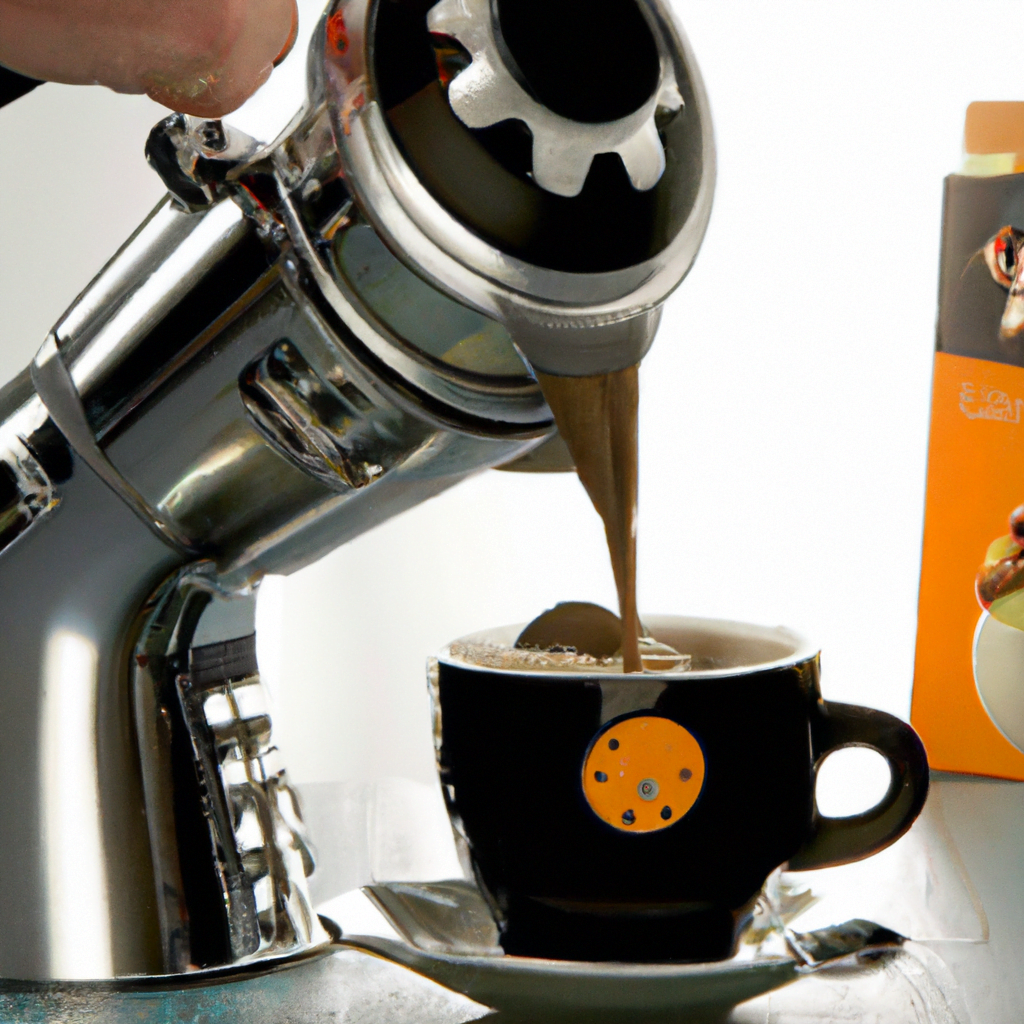 fotografia sobre los mejores trucos para descalcificar tu cafetera espresso para portada de una categoria en una pagina web sobre cafe y cafe expresso y utiliza mucho el color oro b89634 y en menor