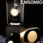 fotografia sobre los primeros modelos de cafeteras espresso para portada de una categoria en una pagina web sobre cafe y cafe expresso y utiliza mucho el color oro b89634 y en menor medida el color