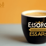 fotografia sobre por que el espresso es mejor que las bebidas energeticas para portada de una categoria en una pagina web sobre cafe y cafe expresso y utiliza mucho el color oro b89634 y en