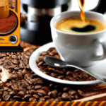 fotografia sobre que es el tueste medio y por que es ideal para el cafe expresso para portada de una categoria en una pagina web sobre cafe y cafe expresso y utiliza mucho el color oro b89634