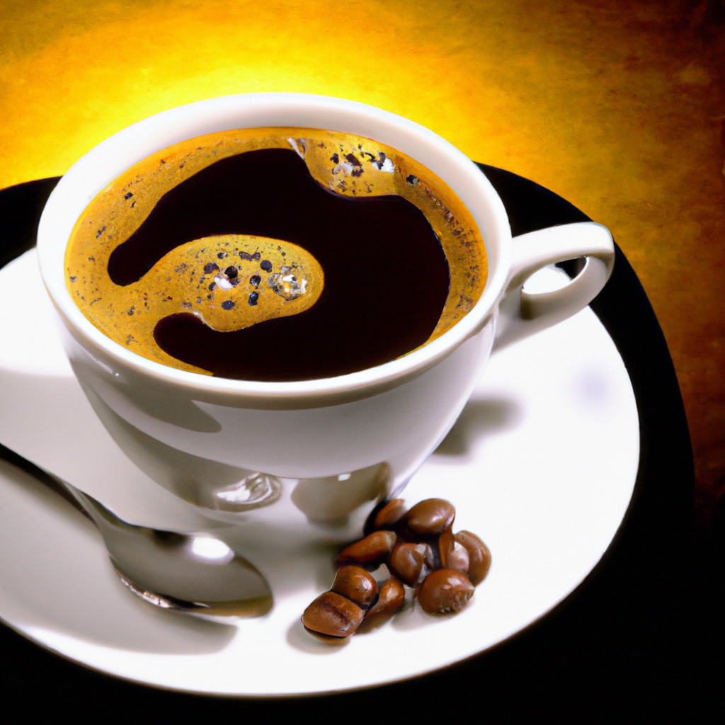 fotografia sobre sabias que el cafe expresso puede mejorar tu salud para portada de una categoria en una pagina web sobre cafe y cafe expresso y utiliza mucho el color oro b89634 y en menor