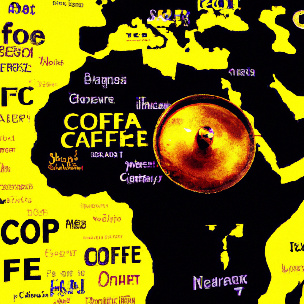 fotografia sobre viaja por el mundo a traves de los festivales de cafe expresso para portada de una categoria en una pagina web sobre cafe y cafe expresso y utiliza mucho el color oro b89634 y en m