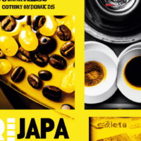 fotografia sobre viaja por las rutas del cafe en espana para portada de una categoria en una pagina web sobre cafe y cafe expresso y utiliza mucho el color oro b89634 y en menor medida el color bla
