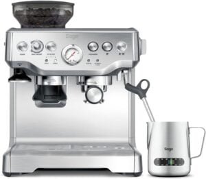 sage barista express acero inox cepillado